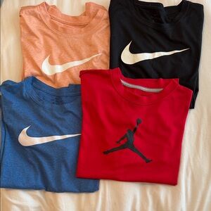 Nike Kids Short Sleeve Tees - Red, Blue, Black, Orange
